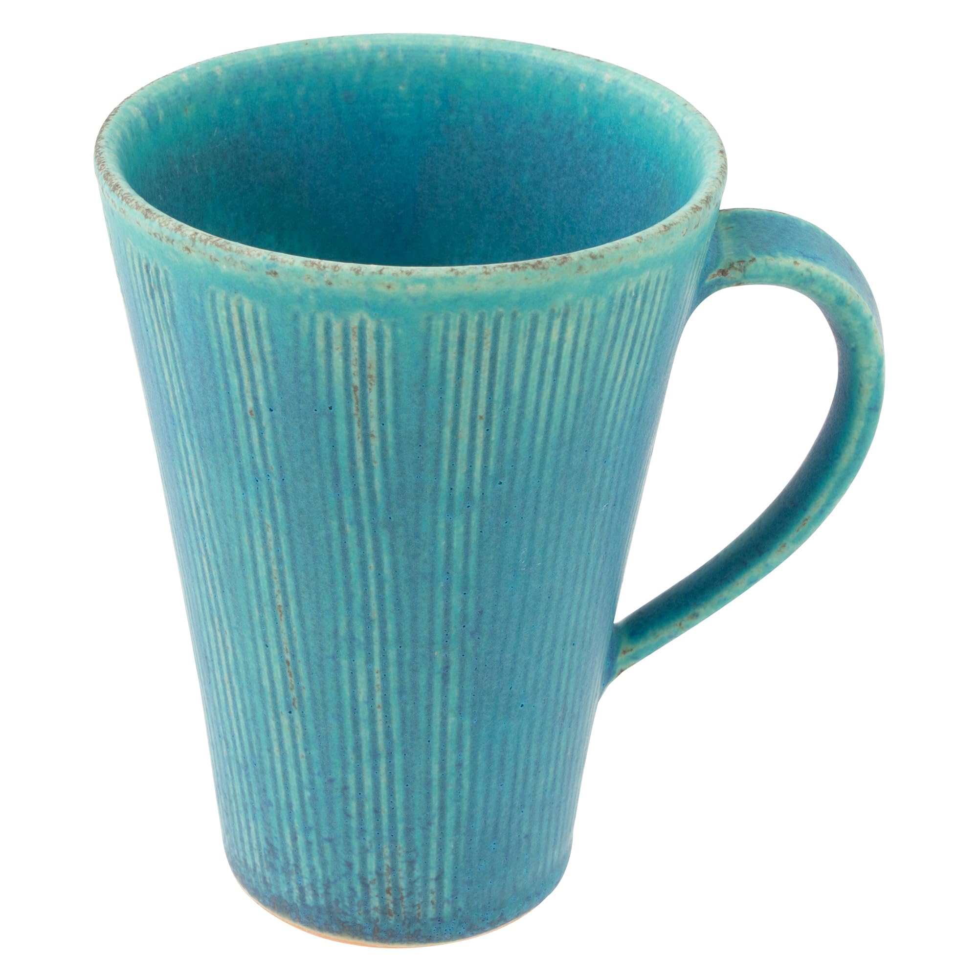 

Marui Seito Shigaraki Ware Hechimon Mug, Large, Approximately 400ml Capacity, Blue Glaze, MR-3-4460