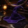 Halloween Witch Hat Wizard Hat, Adult Kids Cosplay Cone with Spider Leather Web Star Decor, Gothic Party Costume Prop, Trick or Treat Accessory