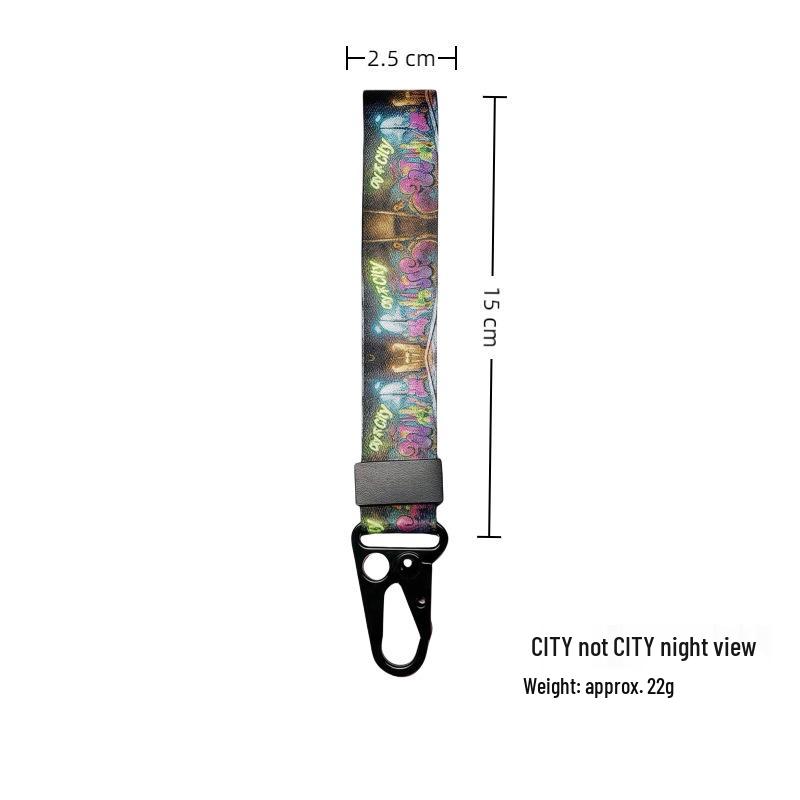 Trendy Carabiner Keychain: Fashionable Anime Pendant with Water Bottle Wrist Strap