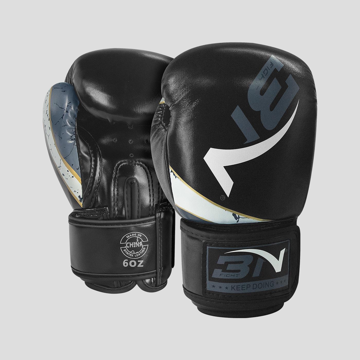 

BN Kids Boxing Gloves for Training and Sparring - Unisex Youth Combat Sports Gear 6OZ (for children ages 3-6) чёрный