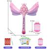 Disney Frozen Princess Bubble Magic Wand Electric Light Music Porous Bubble Gun Children's Toy