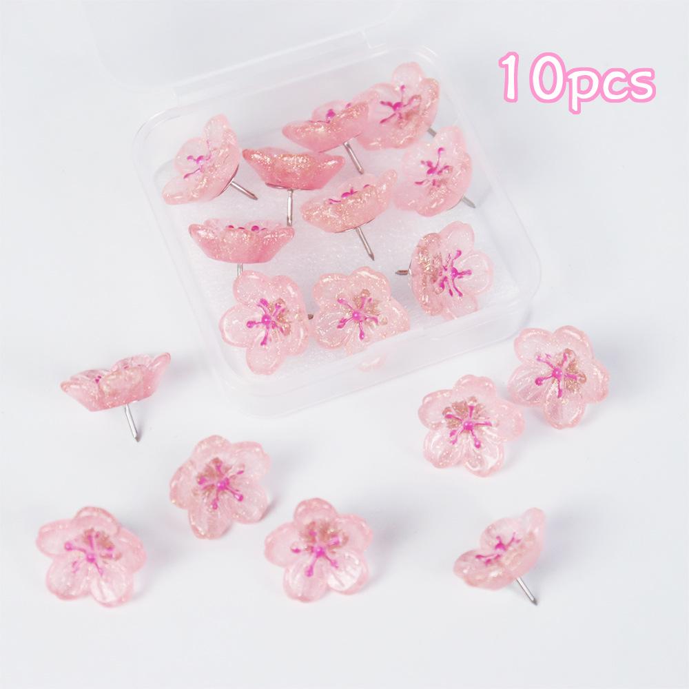 

2025 3D Flower Resin Thumbtacks – Creative Office & Wall Decor