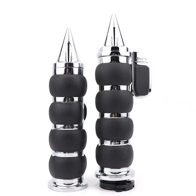 Vintage Harley Style Handlebar Grips Zinc Alloy Tip Caps 25mm 22mm Universal Motorcycle Accessories