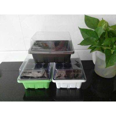 12 Gaten Zaadstartbak Plantstarterkit en Basis Mini Kas Kiemkit voor Zaad Kweken Starten Zaailingbak