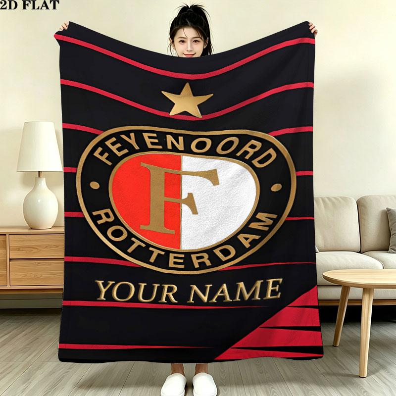 Custom Feyenoord Blanket, High quality Comfortable for All Seasons, Home Decor, Warmth and Comfort