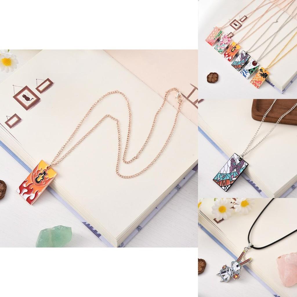 Demon Slayer Pendant Necklace With Zinc Alloy Chain For Men Women