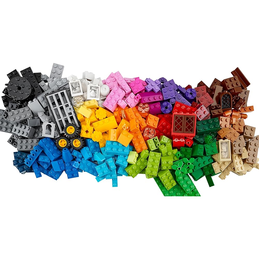 LEGO Classic Yellow Idea Box 10698 Building Blocks Educational Toy for Kids Ages 4-7