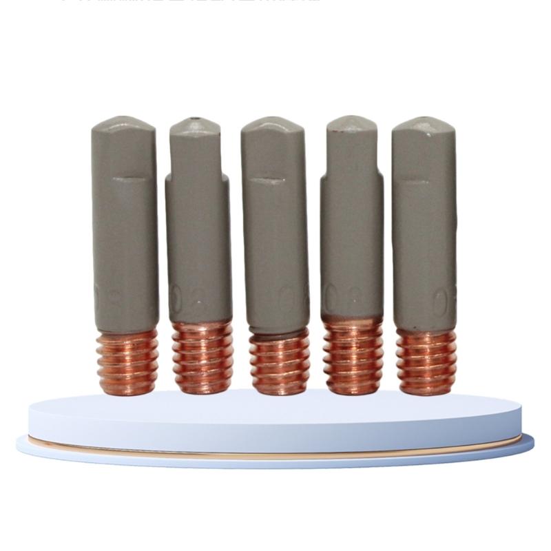 5pcs 40mm Conductive Nozzles With Special Coating For Improved Wear Resistance In Safe Welding Better Heat Dissipation