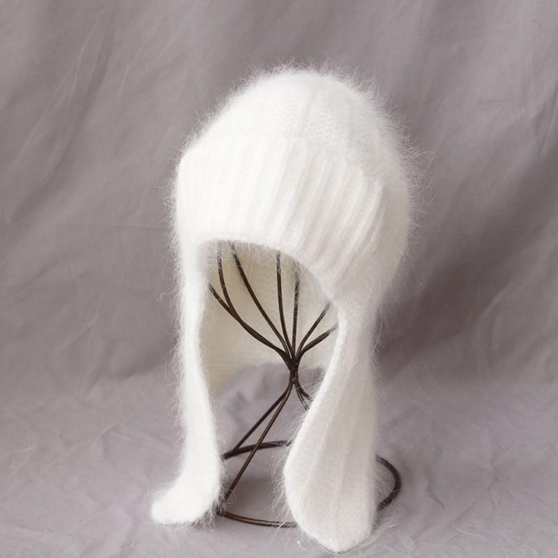 Soft Plush Ear Protections Faux Furs Cold Weather Cap Windproof Earmuffs Unisex Design Winter Earflap Hat Soft Knit Cap