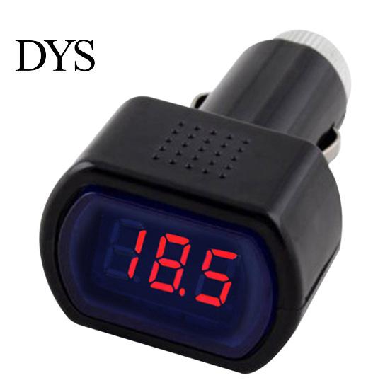 Car Voltmeter Battery Tester Cigarette Lighter Digital Voltage Monitor Gauge