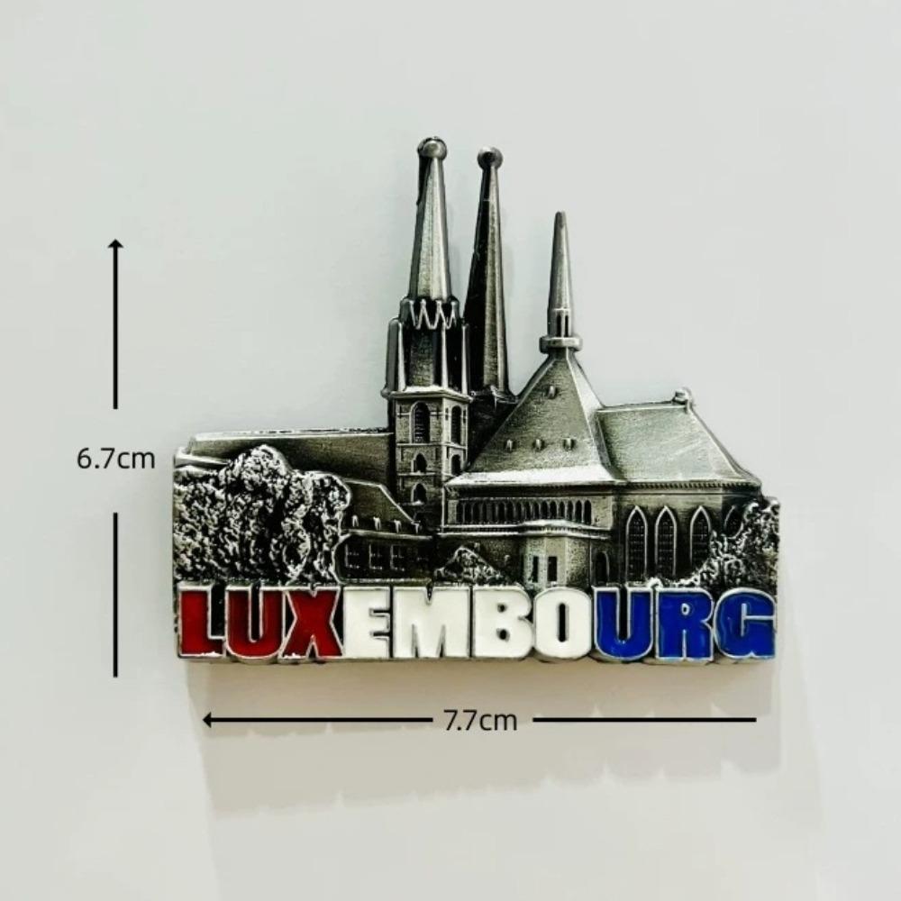 Luxembourg Fridge Magnets Tourism Souvenir Handicraft Resin Refrigerator Magnets Sticker Collection Home Decoration Gift