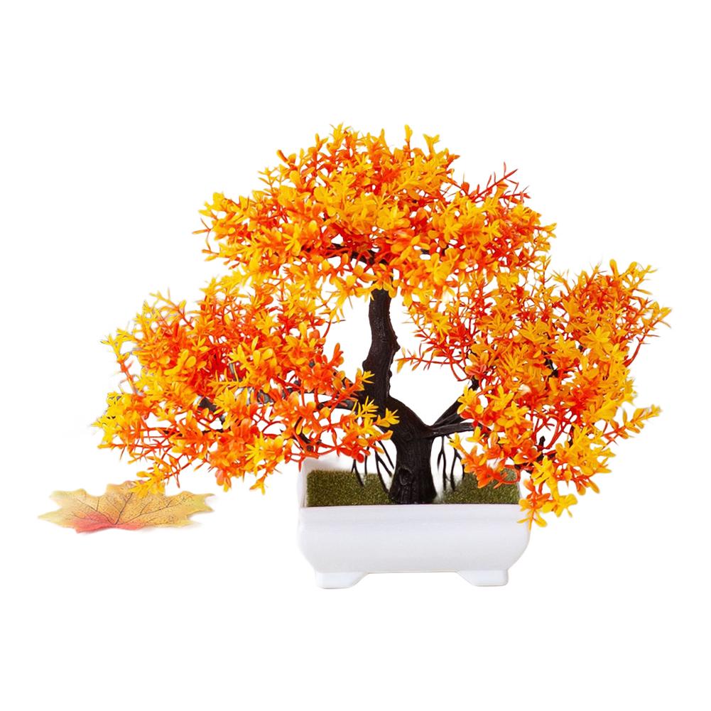 Plants Bonsai Three-Fork Pine Simulation Plant Home Office Room Table Decor Garden Arrangement  Ornaments Bonsai Potted Plants