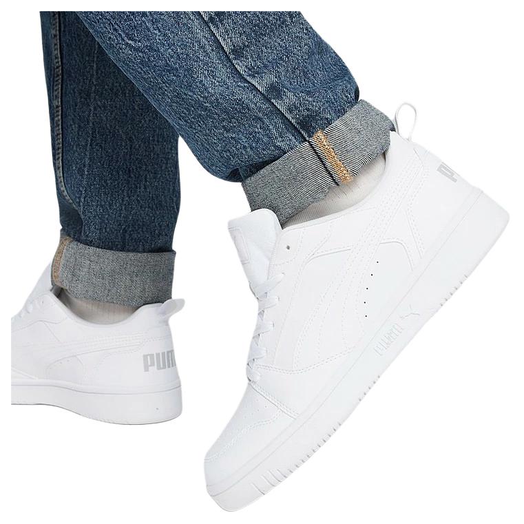 Puma Rebound V6 Low White Unisex Sneakers Cool-Light-Grey 392328-03