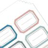 6 Sheets Name Sticker Self Adhesive Large Size Colorfast Versatile Easy Labeling Name Tag Stickers