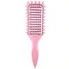 Portable Curly Hair Styling Brush, Detangling & Volumizing Comb for All Hair Types