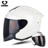 SOMAN SM523 Flip-Up Motorcycle Helmet Men Women Dual Lens Half All Season ABS Safety Certified