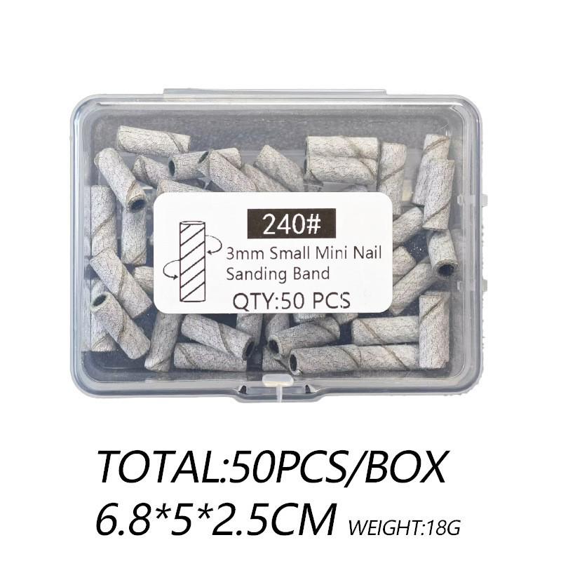 Nail Salon High-Quality Sanding Bands with Stainless Steel Mandrel - Durable, Wear-Resistant Tools