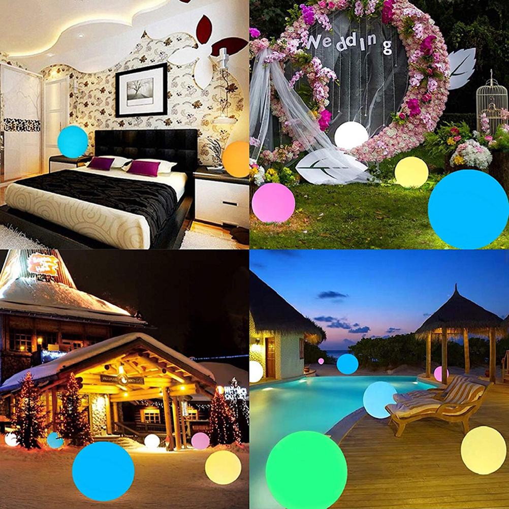 RGB Colorful Sphere Light LED Light Ball with Remote Control Waterproof Inflatable Luminous Ball