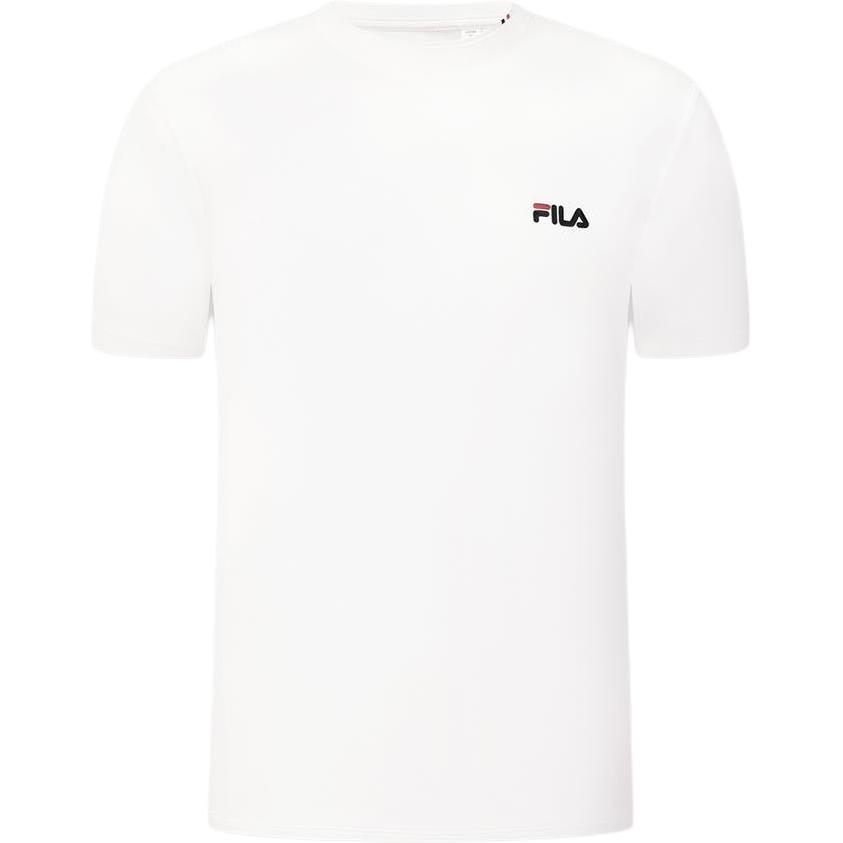 Fila Tennis Knitted Loose Round Neck Pullover Short Sleeve T-Shirt Men Tops A11M623154F-WT M