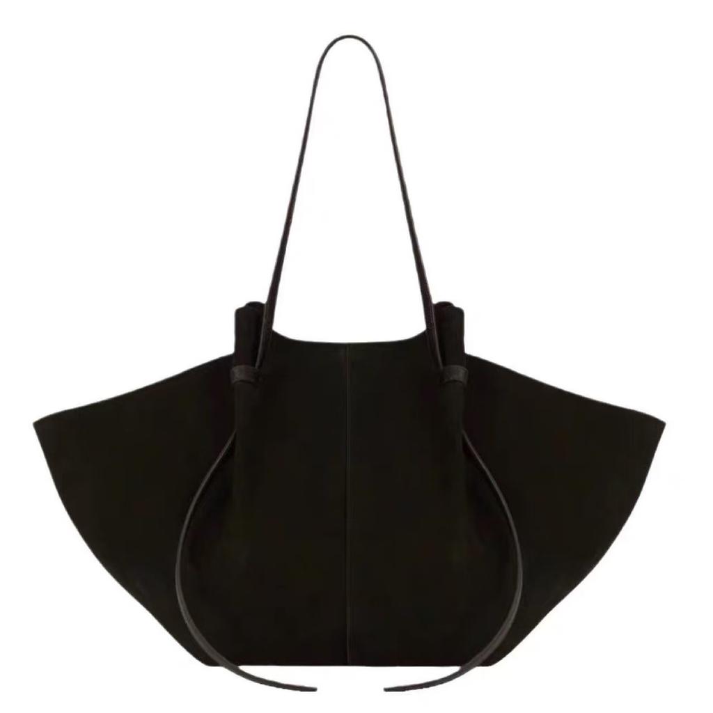 Borsa a Spalla da Donna Camoscio Nabuk Grande Capacità Portatile Ala Borsa Tote Designer Lg Tracolla Shopping Spaziosa Borse Nuova