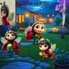 3Pcs Cute Ladybug Flat 2D Acrylic Garden Decor, Ideal for Outdoor Lawn, Planters, Yard & Garden, Durable & Perfect Gift Choice