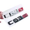 OTOKIT Chrome ABS C63s C43s Plastic Car Trunk Rear Letters Badge Emblem Emblems Decal Sticker for Mercedes Benz C Class C63S C43 AV1
