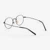 Alloaiweeo [Aloxrounz] Ara8109 C1 Minimal Titanium Classic Matte Black Metal Round Glasses