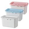 DOITOOL 3-Piece Large Capacity Plastic Laundry Bead Storage Box with Lid, 7.2" x 4.1" x 3.9" for Laundry Powder Storage and Detergent Storage