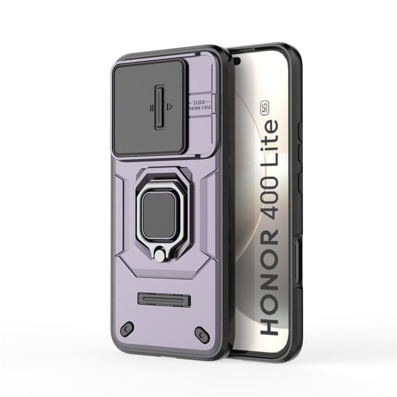 

For Honor 400 Lite Case Slide Camera Phone Case Honor 400 Lite Cover Bumper Armor PC Shockproof Cover Cases For Honor 400 Lite Honor 400 Lite фиолетовый