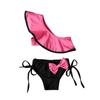 Girls' Two-Piece Off-Shoulder Ruffle Swimsuit