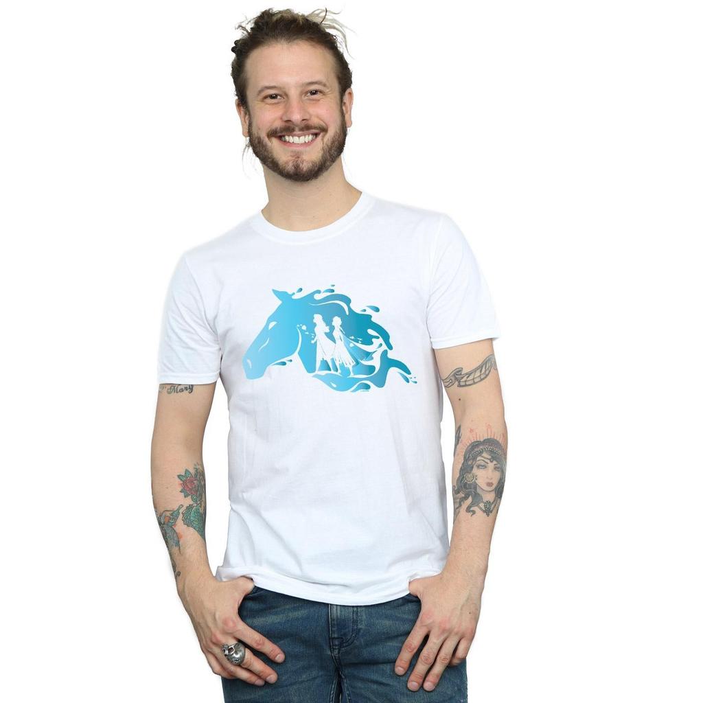 Disney Mens Frozen 2 Nokk Silhouette T-Shirt