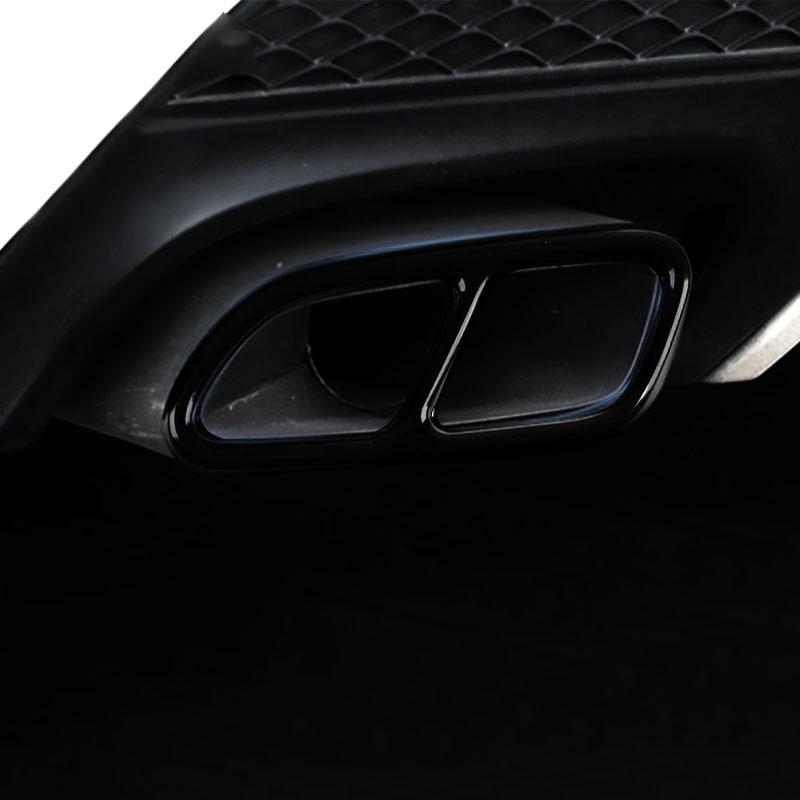 Car Styling Car Tail Throat Decor Frame For Mercedes Benz CLA C117 SLK Exhaust Pipe Trim Covers Stickers Auto