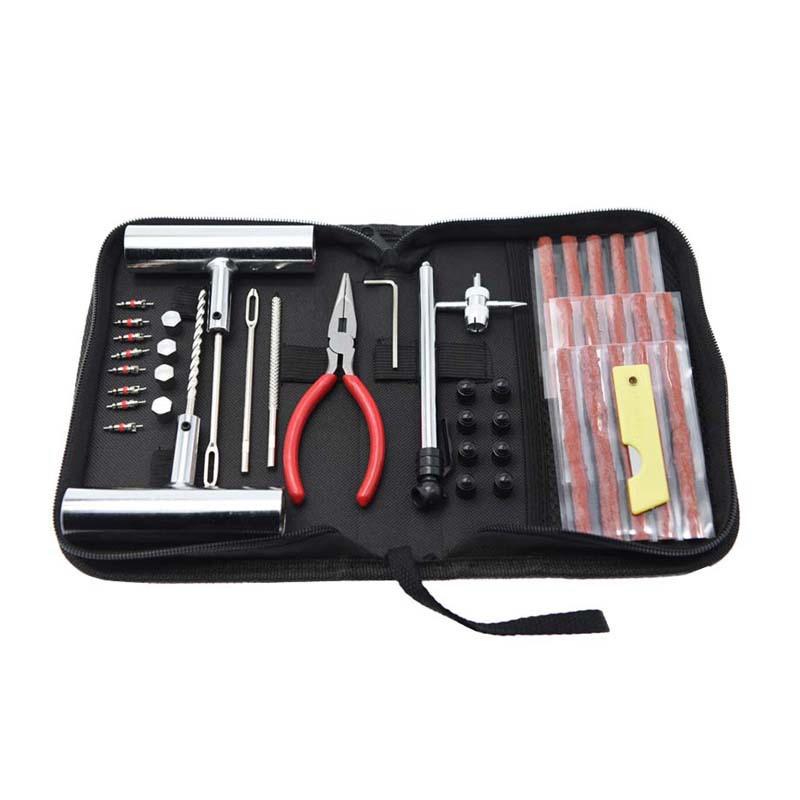 Cross-Border Cloth Bag Tire Repair Kit - 24/46/62 Pieces for Quick Emergency Tire Fixes, Travel Essential