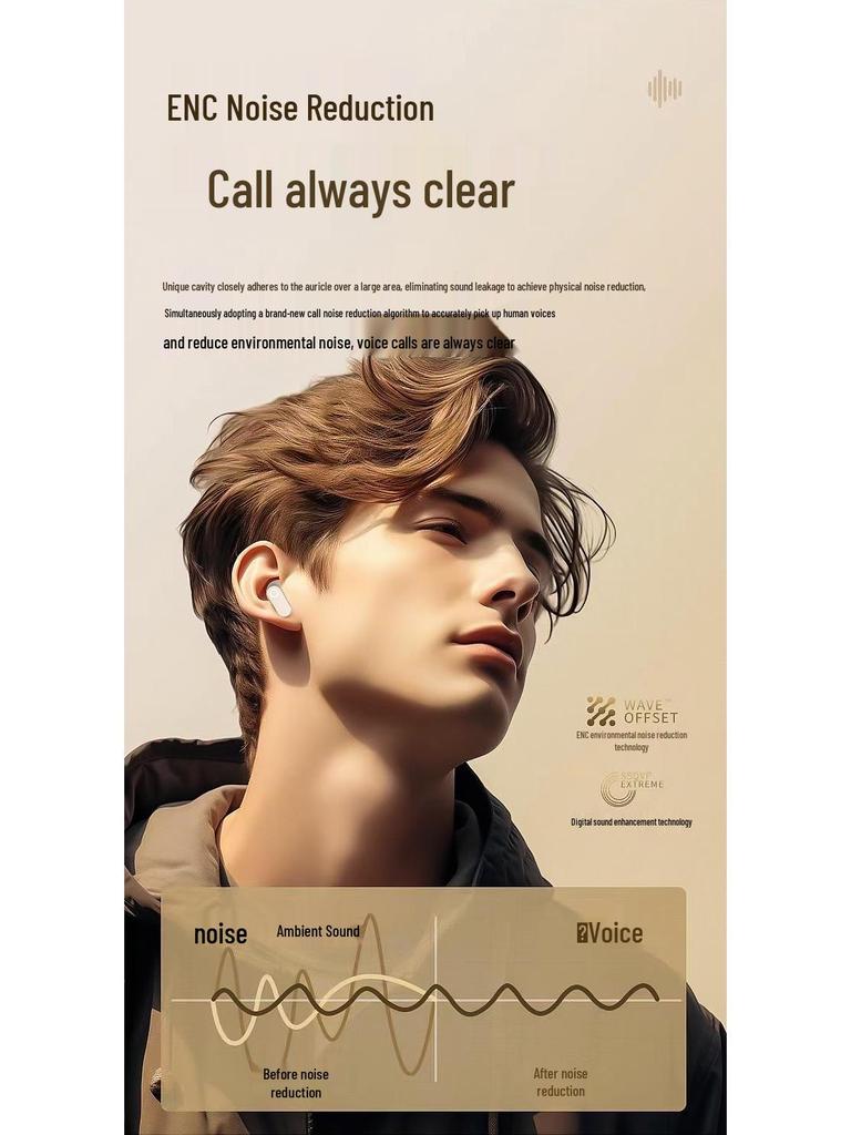 S619 Bluetooth Earbuds 2025: High-Quality Sound, Noise Cancelling, Long Battery Life, Sports In-Ear Wireless.