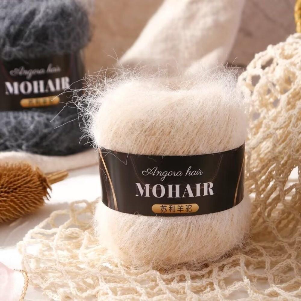 Fir Moale Pufos Tricotat Manual Fir Amestec Bumbac Fir Tricotat Alpaca Mohair Tricotat