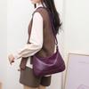 Top Grain Cowhide Leather Bag for Women Large Capacity Practical Dumpling Bag Versatile Shoulder Crossbody Purse for Daily Use