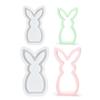 Easter Hare Silicone Candle Molds Heat Resistant for Epoxy Resin Making Candle Soap Tealight Stand Festival Decoration