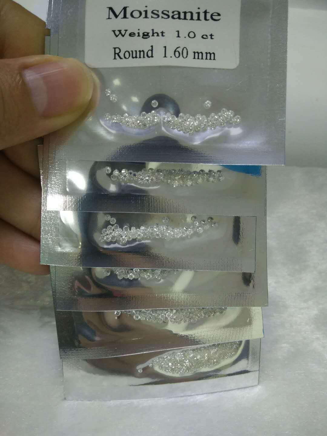 

Moissanite D Color Chips for Watch Inlay Jewelry - Passes Diamond Tester. 3.0mm (1ct)