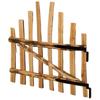 Bogenförmiges Gartentor 100 x 90 cm Druckimprägniertes Haselnussholz Braun