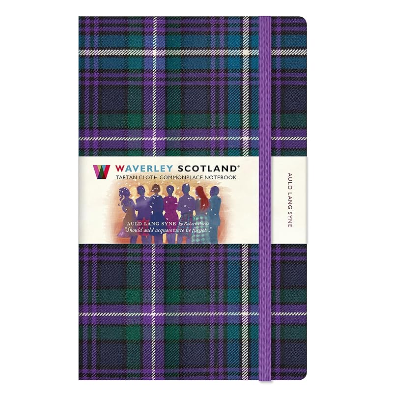 Waverley Scotland Tartan Notebook: Auld Lang Syne Tartan Large Notebook 21cm x 13cm: 94 (Waverley Commonplace Tartan Notebooks)