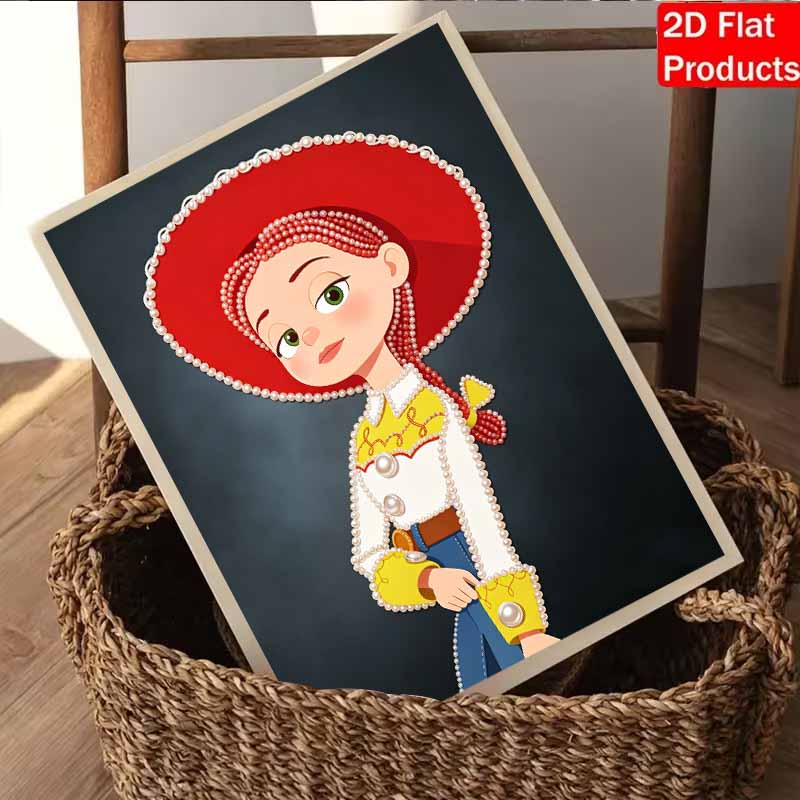 Disney Pearl Painting Toy Story Trish Handmade DIY Pearl Gemstone Painting Pictures Crafts Special Shape Home Wall Decoration