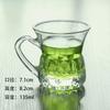 Espresso Cup, Retro Home Coffee Cup with Handle Small Delicate Transparent Glass Afternoon Teacup Women's European Milk Cup