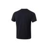 Li-Ning Fitness Series Letter Print Crew Neck Short Sleeve T-Shirt Men Tops Black ATST103-1