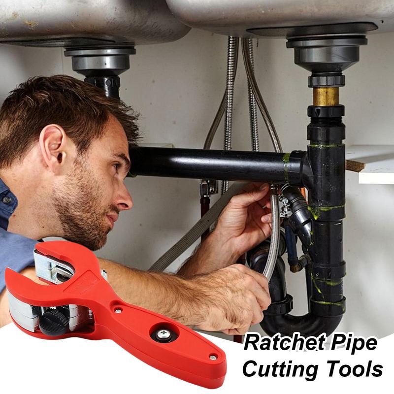 Ratcheting Tubing Cutter 8-29mm Universal Pipe Cutter Stainless Steel Copper Aluminium Ratchet Scissors Hose Cutting Hand Tools