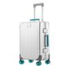20" Aluminum-Magnesium Alloy Suitcase with Leather Handle - Jelly Wheel Design