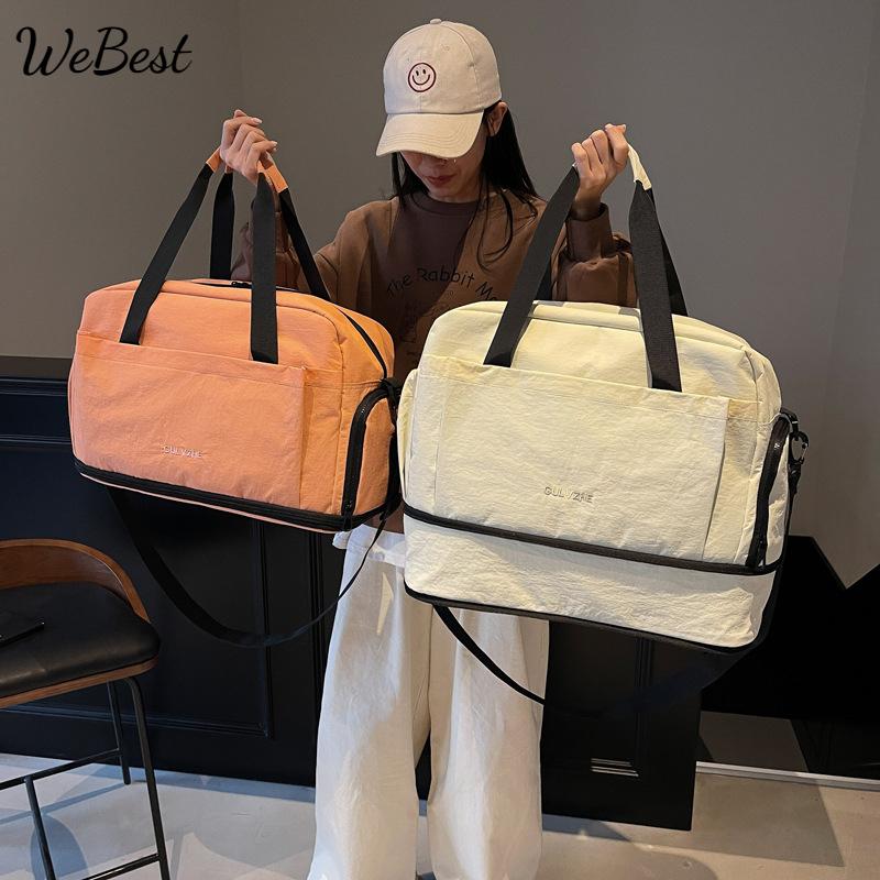 

New Travel Bag: Large-capacity, Lightweight and Fashionable Yoga and Fitness Bag сірий колір