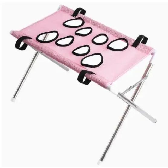 Portable Pet Grooming Bath Hammock Stand Adjustable Dog Cat Washing Restraint Mesh Support Rack Foldable Pet Bathing Drying Groo