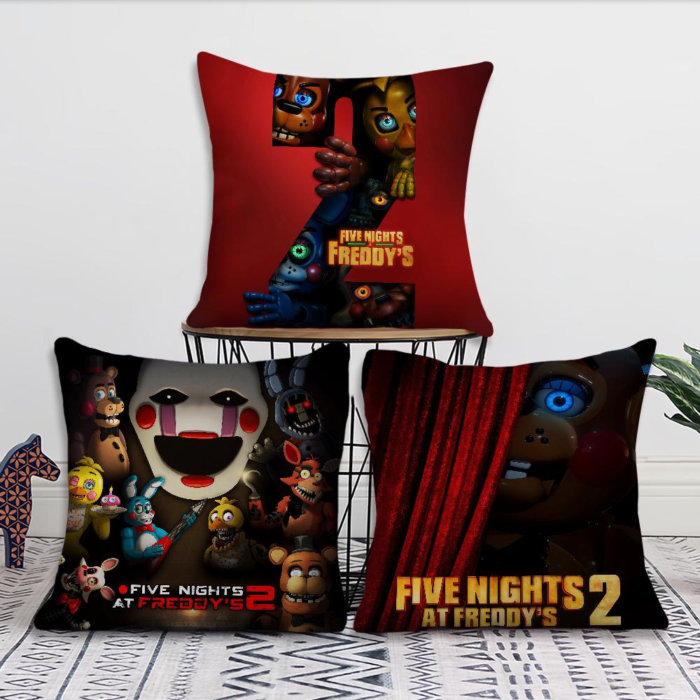 F-Fnaf F-Five-nights-At-FreddyS 2 Cushion Cover For Pillow Printing Sofa Decoration Home Car Room Shop Office Nordic Simplicity