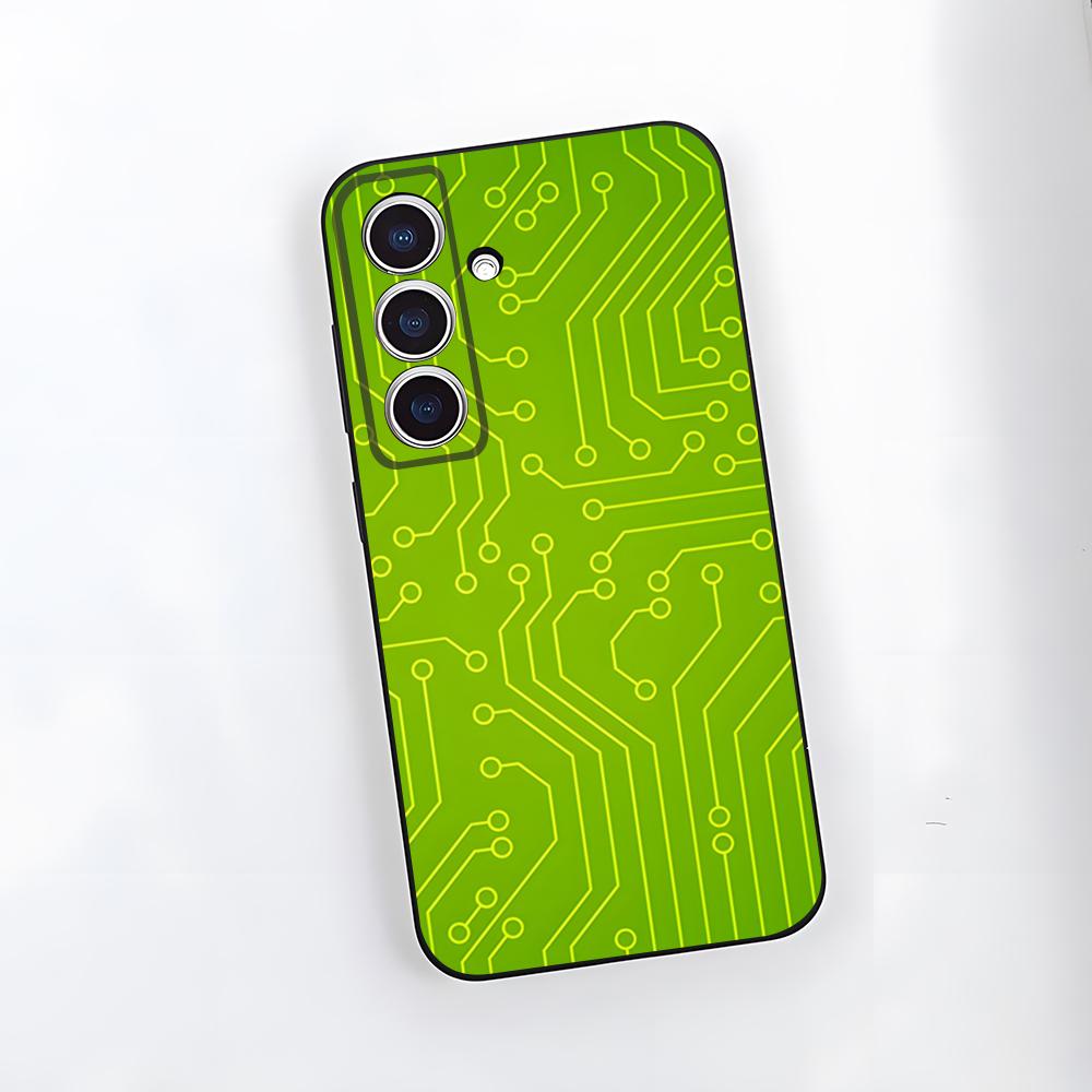 

Inside Circuit Board Phone Case For Samsung S26 S25 Plus S20 S20 Plus S22 Ultra S23 FE S21 Plus S21 Ultra Soft Cover Samsung S23