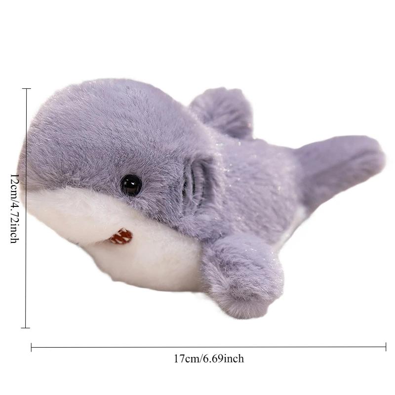 Kawaii Sea Family Plush Toys Soft Fluffy Seal Doll Cute Shark Desktop Pets Plushie Walrus Office Companion Lovely Children Gift